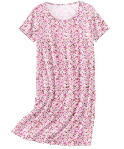 Nightgowns for Women Cotton Sleepshirts Short Sleeve Nightshirt Tshirt Night Gown Casual Sleepdress Comfy Nightdress