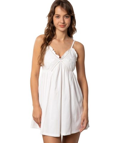 Nanxson Womens Cotton Nightgown Sexy Lace Sleep Dress Victorian Sleepshirt Full Slip Nightwear